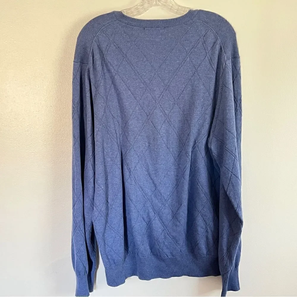 🌺3 FOR $20🌺 - Alan Flusser Cotton Cashmere V Neck Sweater XL